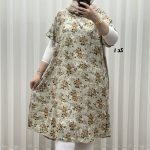 پیراهن ساحلی زنانه لامبادا آستین کوتاه کد A2152 - Image 14