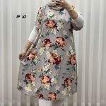 پیراهن ساحلی زنانه لامبادا آستین کوتاه کد A2152 - Image 3