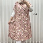 پیراهن ساحلی زنانه لامبادا آستین کوتاه کد A2152 - Image 8