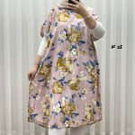 پیراهن ساحلی زنانه لامبادا آستین کوتاه کد A2152 - Image 11