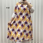 پیراهن ساحلی زنانه لامبادا آستین کوتاه کد A2153 - Image 4
