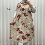 پیراهن ساحلی زنانه لامبادا آستین کوتاه کد A2153 - Image 5