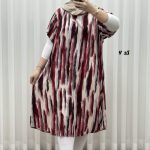 پیراهن ساحلی زنانه لامبادا آستین کوتاه کد A2153 - Image 9
