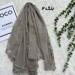 شال وارداتی حریر دانتل کد 2164 - Image 2