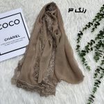 شال وارداتی حریر دانتل کد 2164 - Image 3