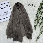 شال وارداتی حریر دانتل کد 2164 - Image 6