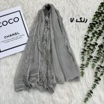 شال وارداتی حریر دانتل کد 2164 - Image 7