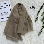 شال وارداتی مجلسی نگینی حریر دانتل کد 2165 - Image 15