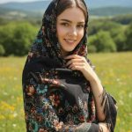 روسری ترکمنی اصل پشمی مدل مریم کد 2171
