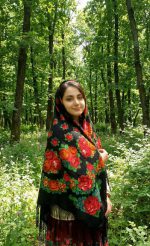 روسری ترکمنی اصل پشمی کد 2182