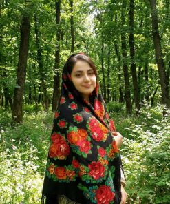 روسری ترکمنی اصل پشمی کد 2182