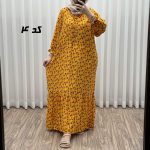 پیراهن ساحلی زنانه نخی کد P2189 - Image 6