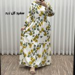 پیراهن ساحلی زنانه نخی مدل پامچال کد Y2190 - Image 4