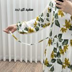 پیراهن ساحلی زنانه نخی مدل پامچال کد Y2190 - Image 5