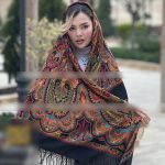 روسری ترکمنی اصل پشمی مدل اتحاد کد 2170