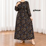 پیراهن ساحلی زنانه کش دار مدل زنجیری کد CH2293 - تصویر 6