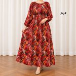 پیراهن ساحلی زنانه کش دار مدل طاولا کد CH2294 - تصویر 6