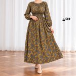 پیراهن ساحلی زنانه کش دار مدل زنجیری کد CH2293 - تصویر 2