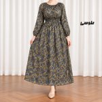 پیراهن ساحلی زنانه کش دار مدل زنجیری کد CH2293