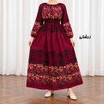 پیراهن ساحلی زنانه کش دار مدل حاشیه برگ کد CH2296 - تصویر 8