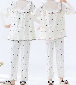 ست بلوز شلوار وارداتی جلو گیپور کد 2255 - تصویر 4