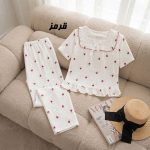 ست بلوز شلوار وارداتی جلو گیپور کد 2256