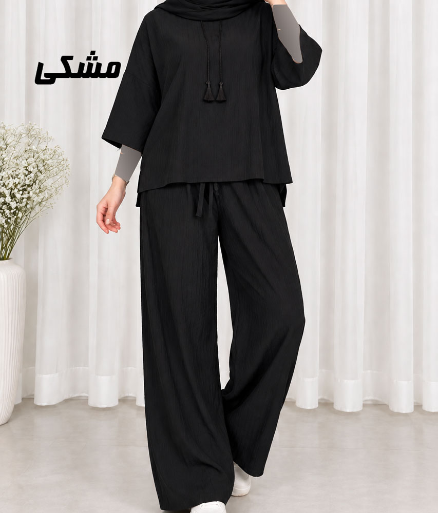 1 ست بلوز شلوار زنانه بیرونی جنس صوفیا کد 2266 - تصویر 1