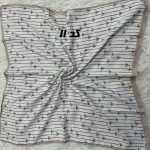 مینی اسکارف کرمی طرحبندی کد 2236 - Image 13