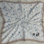 مینی اسکارف آبی طرحبندی کد 2239 - Image 5