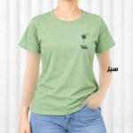 تیشرت زنانه نخ پنبه مدل قاصدک کد 2304 - تصویر 7