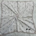 مینی اسکارف کرمی طرحبندی کد 2236 - Image 8