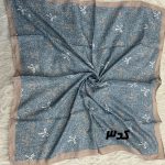 مینی اسکارف آبی طرحبندی کد 2239 - Image 9
