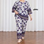 ست بلوز شلوار حاشیه برگ کد CH2299 - تصویر 8