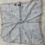 مینی اسکارف کرمی طرحبندی کد 2236 - Image 3