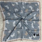 مینی اسکارف آبی طرحبندی کد 2239 - Image 3