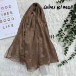 شال توری پاپیونی دور دانتل کد 2232 - Image 9