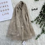 شال توری پاپیونی دور دانتل کد 2232 - Image 5