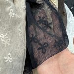شال توری پاپیونی دور دانتل کد 2232 - Image 6