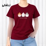 تیشرت زنانه نخ پنبه مدل Friends کد 2306 - تصویر 7