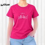 تیشرت زنانه نخ پنبه مدل دوچرخه کد 2305 - تصویر 9