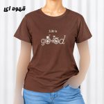 تیشرت زنانه نخ پنبه مدل دوچرخه کد 2305 - تصویر 2