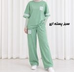 ست بلوز شلوار آستین سه ریع Miu اسپان کد 2226