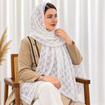 شال توری دورگان طرحدار کد 2323 - تصویر 4