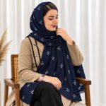 شال برشکا طرحدار راه راه کد 2324 - تصویر 8