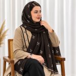 شال برشکا طرحدار راه راه کد 2324 - تصویر 10
