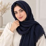 شال ساده دورربش سوپرکنفی کد 2329 - تصویر 4