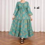 پیراهن ساحلی زنانه عروسکی هندی کد CH2346 - تصویر 8