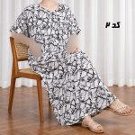 پیراهن ساحلی زنانه ماماسایز پارچه وارداتی CH2348 - تصویر 3