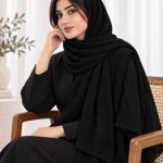 شال برشکا ساده منگوله دار کد 2309