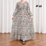 پیراهن ساحلی زنانه عروسکی هندی کد CH2346 - تصویر 12